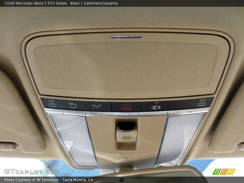 Black / Cashmere/Savanna 2008 Mercedes-Benz S 550 Sedan