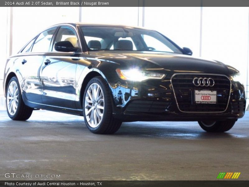 Brilliant Black / Nougat Brown 2014 Audi A6 2.0T Sedan