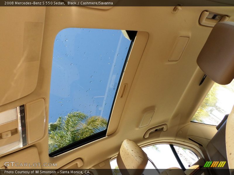 Black / Cashmere/Savanna 2008 Mercedes-Benz S 550 Sedan