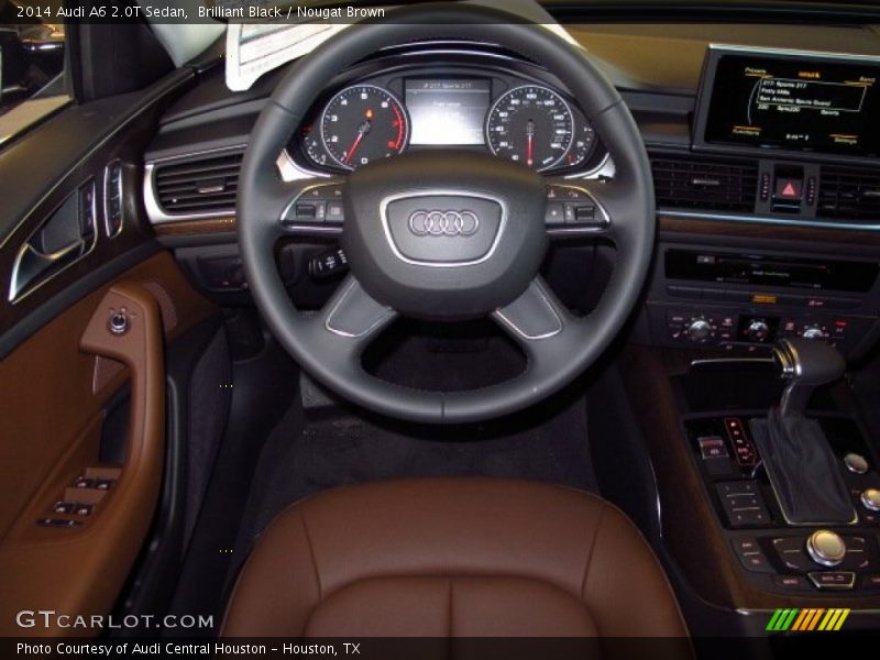 Brilliant Black / Nougat Brown 2014 Audi A6 2.0T Sedan