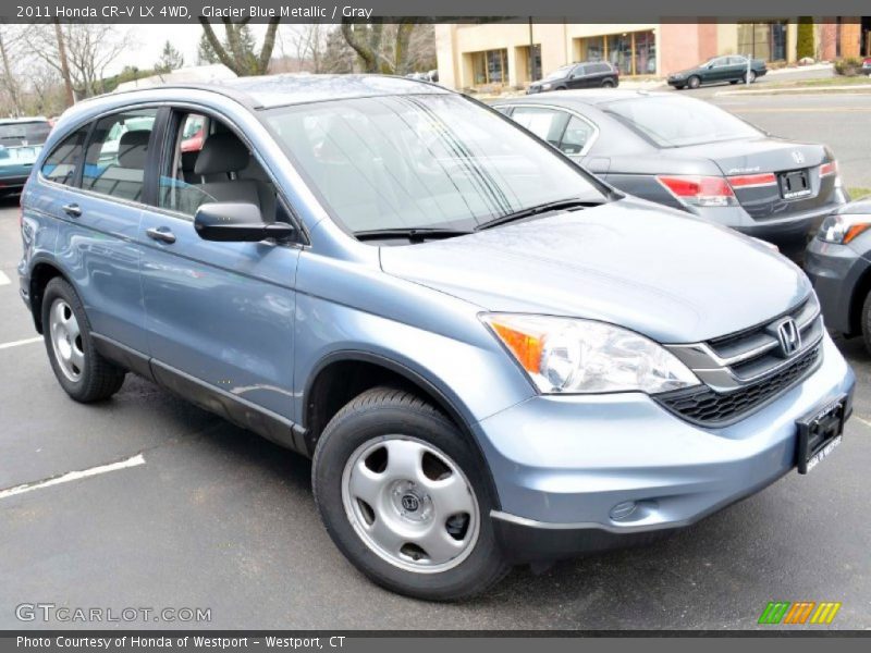 Glacier Blue Metallic / Gray 2011 Honda CR-V LX 4WD