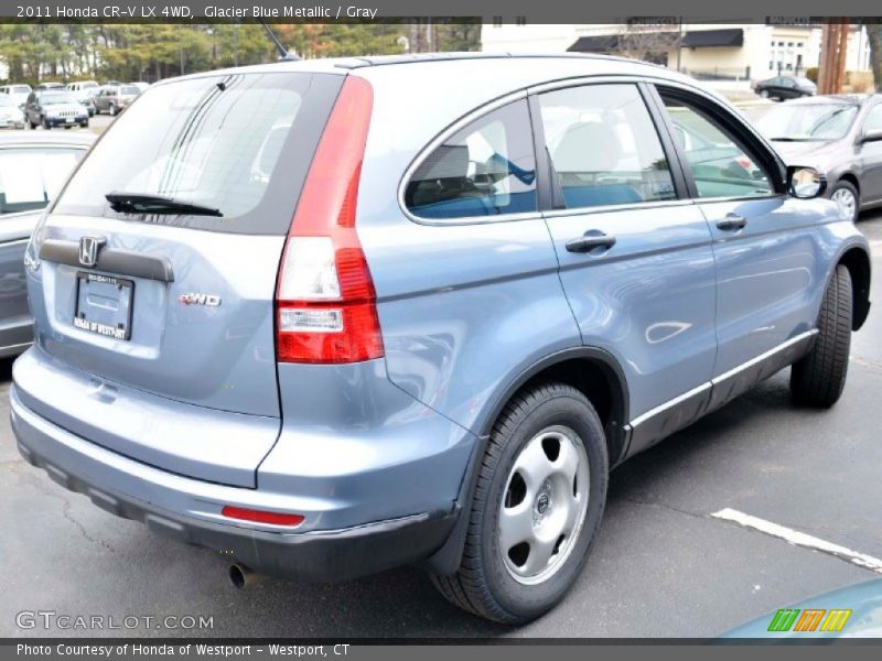 Glacier Blue Metallic / Gray 2011 Honda CR-V LX 4WD