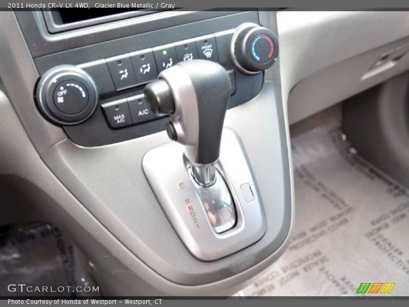 Glacier Blue Metallic / Gray 2011 Honda CR-V LX 4WD