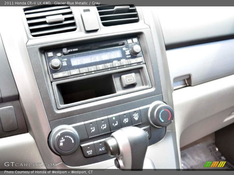 Glacier Blue Metallic / Gray 2011 Honda CR-V LX 4WD