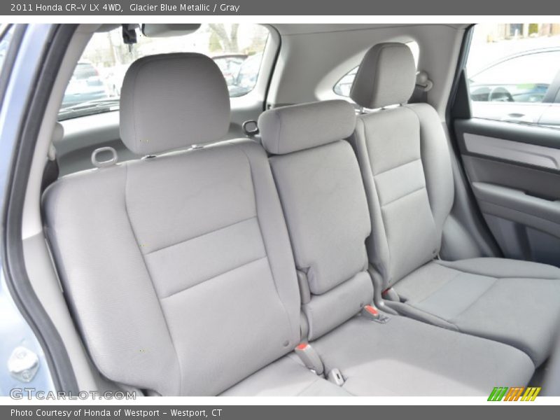 Glacier Blue Metallic / Gray 2011 Honda CR-V LX 4WD