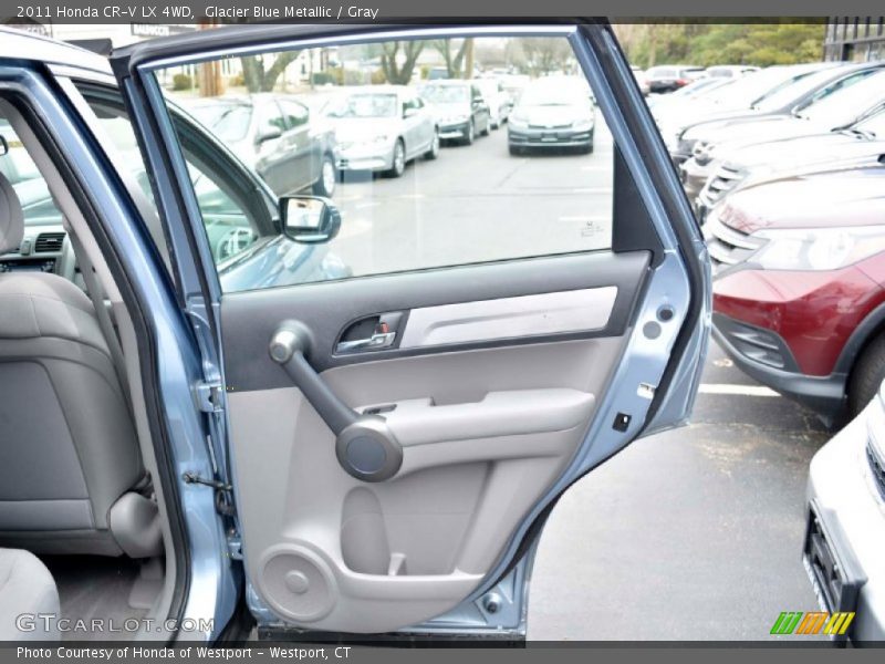 Glacier Blue Metallic / Gray 2011 Honda CR-V LX 4WD