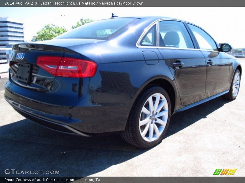 Moonlight Blue Metallic / Velvet Beige/Moor Brown 2014 Audi A4 2.0T Sedan