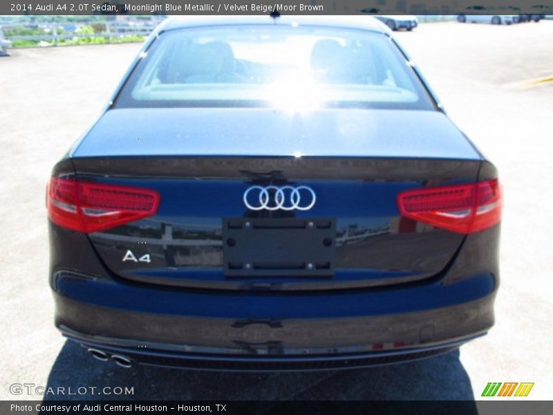 Moonlight Blue Metallic / Velvet Beige/Moor Brown 2014 Audi A4 2.0T Sedan