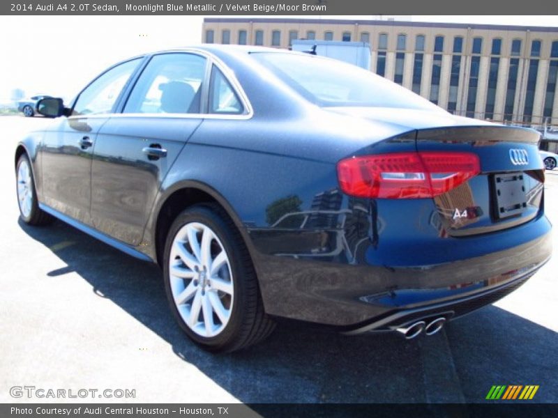 Moonlight Blue Metallic / Velvet Beige/Moor Brown 2014 Audi A4 2.0T Sedan