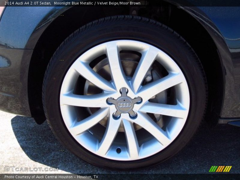 Moonlight Blue Metallic / Velvet Beige/Moor Brown 2014 Audi A4 2.0T Sedan