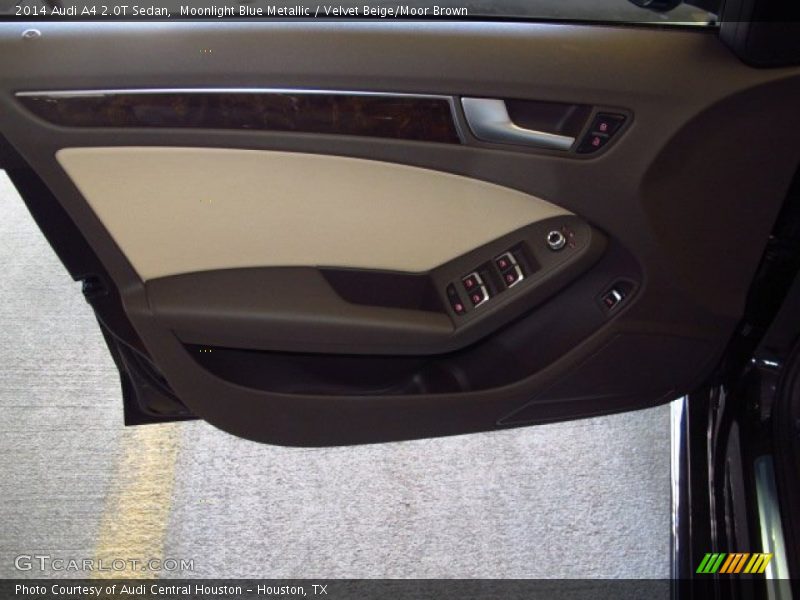 Moonlight Blue Metallic / Velvet Beige/Moor Brown 2014 Audi A4 2.0T Sedan