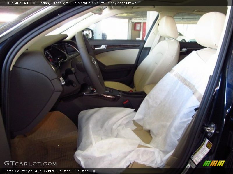 Moonlight Blue Metallic / Velvet Beige/Moor Brown 2014 Audi A4 2.0T Sedan