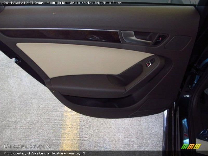 Moonlight Blue Metallic / Velvet Beige/Moor Brown 2014 Audi A4 2.0T Sedan