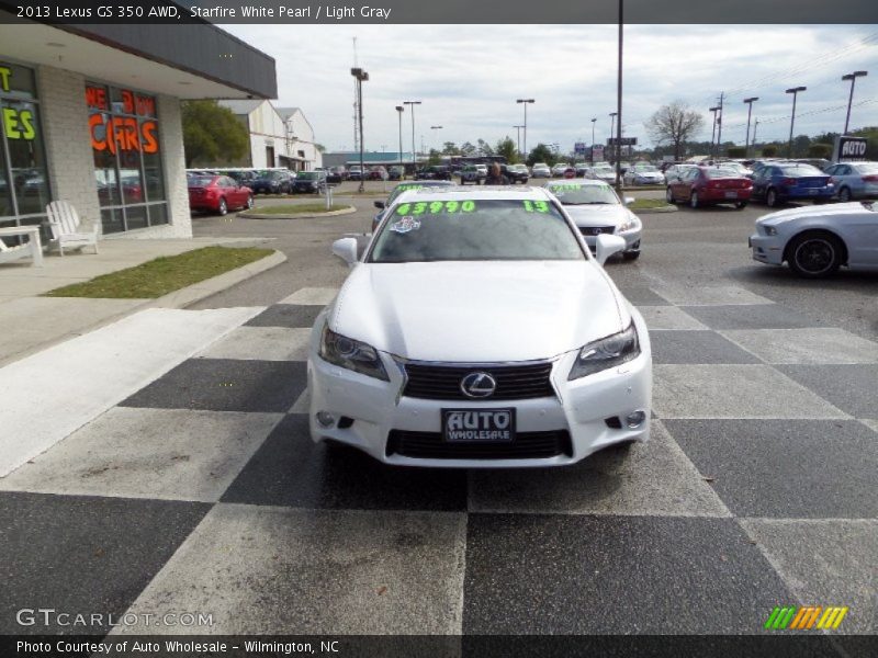 Starfire White Pearl / Light Gray 2013 Lexus GS 350 AWD