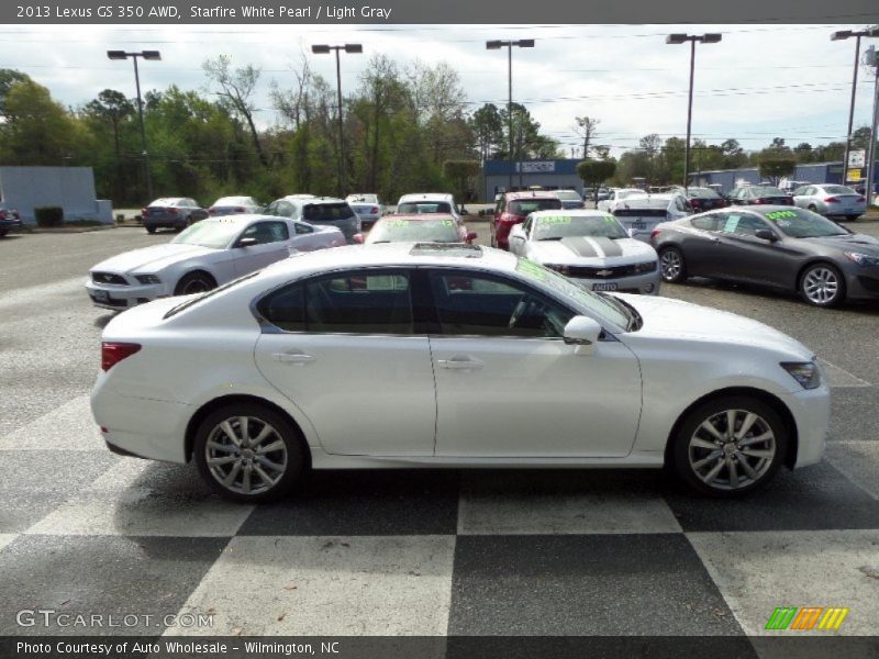 Starfire White Pearl / Light Gray 2013 Lexus GS 350 AWD