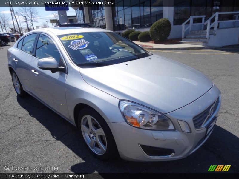 Silver Metallic / Off Black/Anthracite Black 2012 Volvo S60 T5