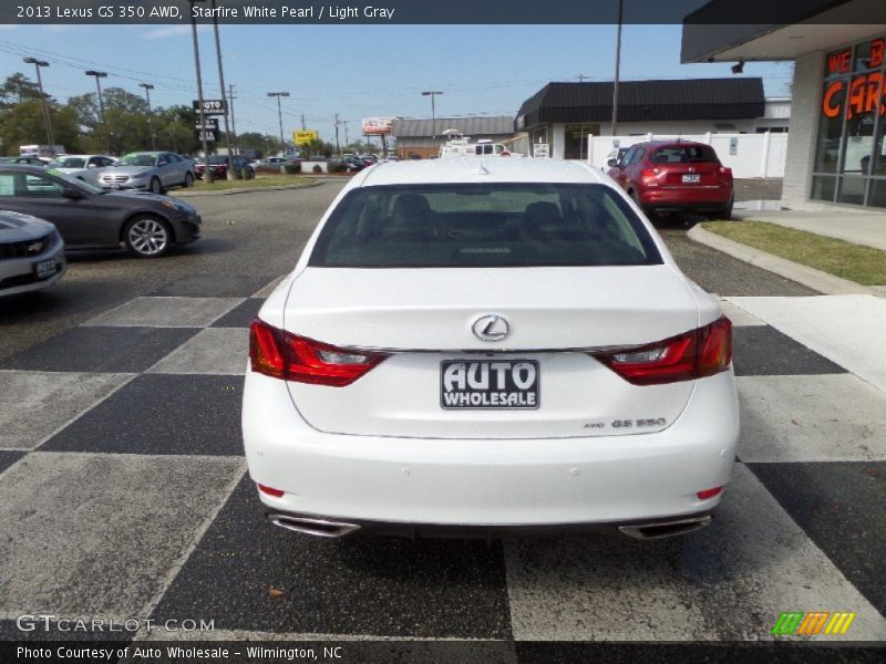 Starfire White Pearl / Light Gray 2013 Lexus GS 350 AWD