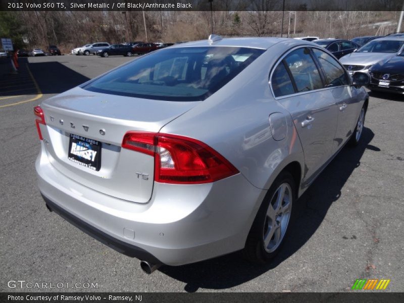 Silver Metallic / Off Black/Anthracite Black 2012 Volvo S60 T5