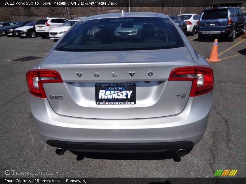 Silver Metallic / Off Black/Anthracite Black 2012 Volvo S60 T5