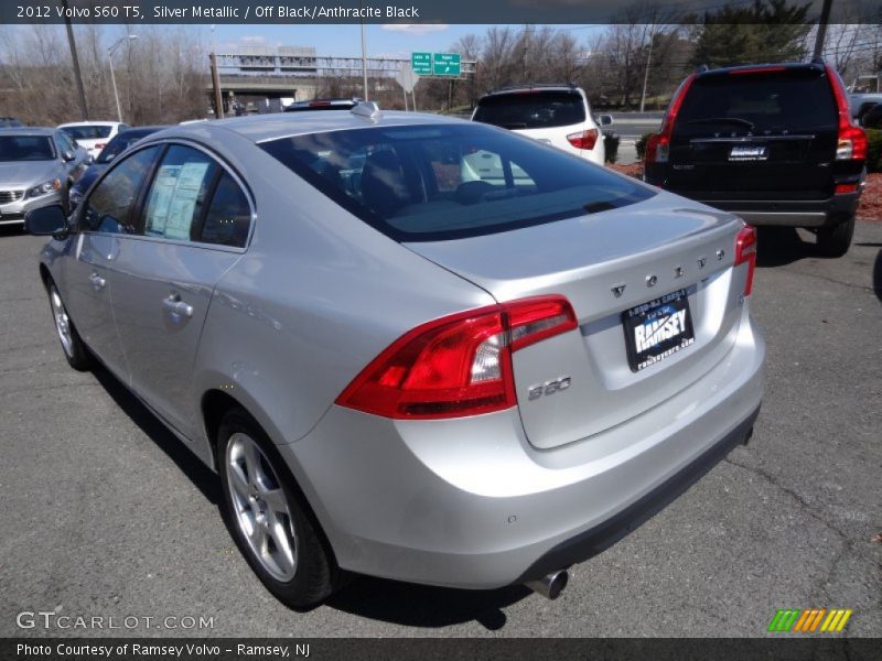 Silver Metallic / Off Black/Anthracite Black 2012 Volvo S60 T5