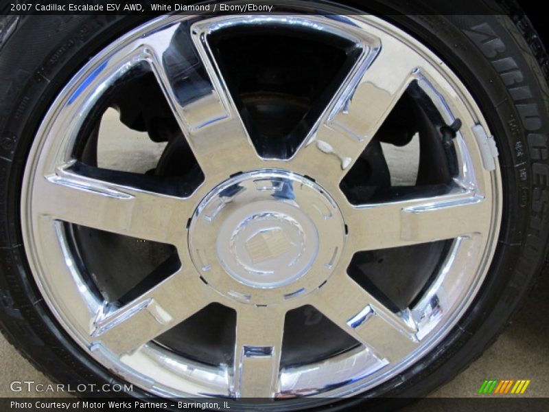 White Diamond / Ebony/Ebony 2007 Cadillac Escalade ESV AWD