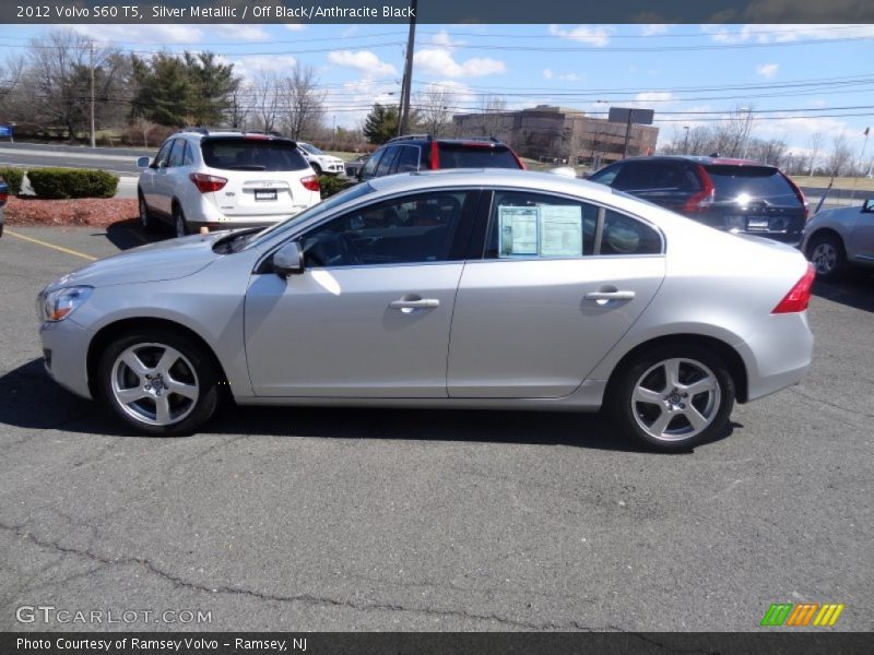 Silver Metallic / Off Black/Anthracite Black 2012 Volvo S60 T5