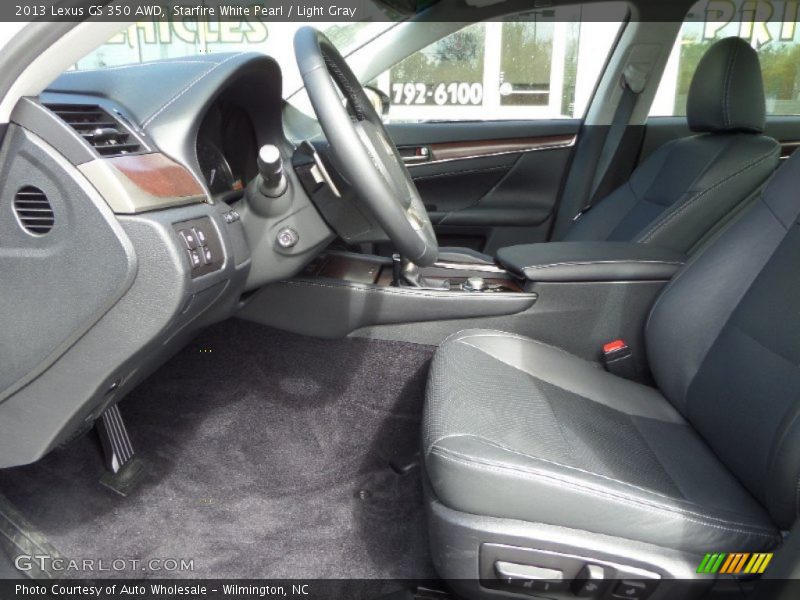 Starfire White Pearl / Light Gray 2013 Lexus GS 350 AWD
