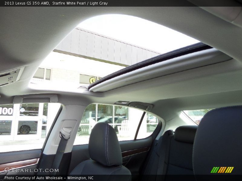 Starfire White Pearl / Light Gray 2013 Lexus GS 350 AWD
