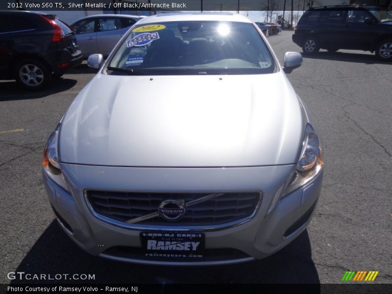 Silver Metallic / Off Black/Anthracite Black 2012 Volvo S60 T5