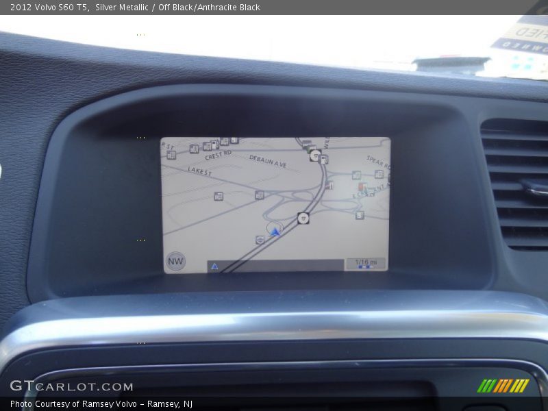 Silver Metallic / Off Black/Anthracite Black 2012 Volvo S60 T5