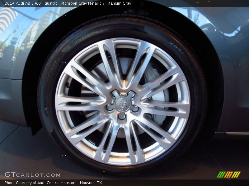 Monsoon Gray Metallic / Titanium Gray 2014 Audi A8 L 4.0T quattro
