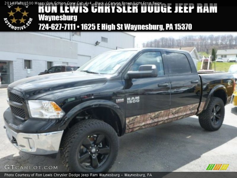 Black / Canyon Brown/Light Frost Beige 2014 Ram 1500 Mossy Oak Edition Crew Cab 4x4