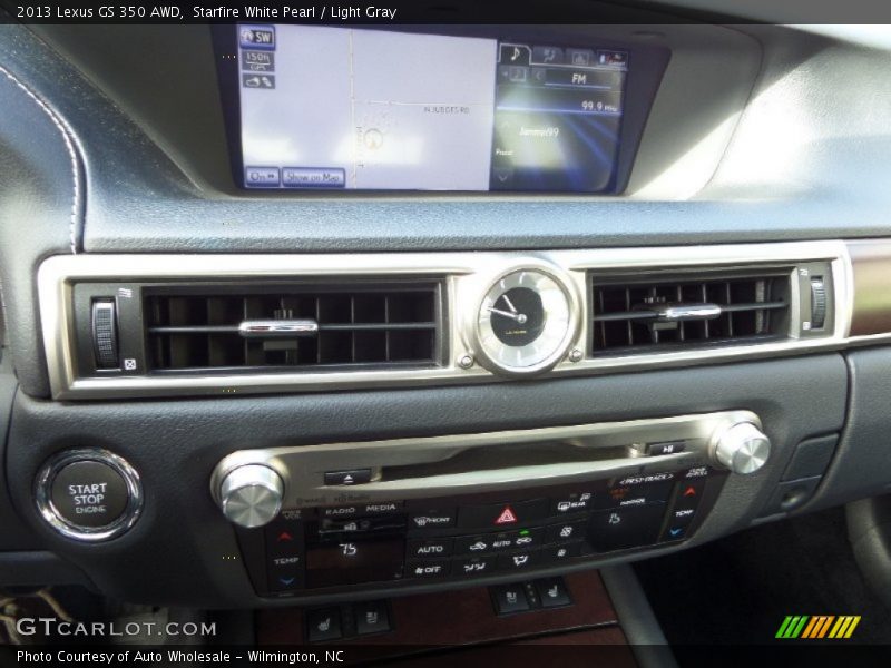 Starfire White Pearl / Light Gray 2013 Lexus GS 350 AWD