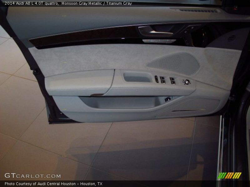 Monsoon Gray Metallic / Titanium Gray 2014 Audi A8 L 4.0T quattro