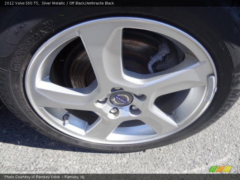 Silver Metallic / Off Black/Anthracite Black 2012 Volvo S60 T5