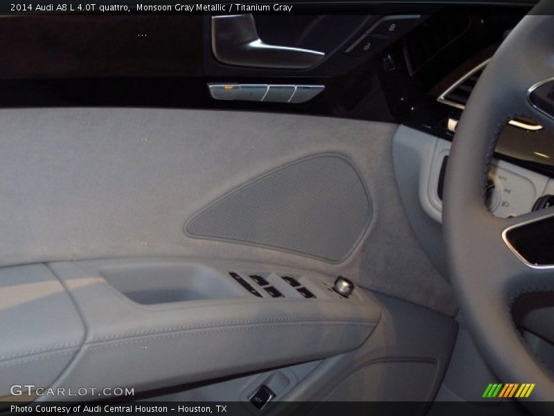 Monsoon Gray Metallic / Titanium Gray 2014 Audi A8 L 4.0T quattro