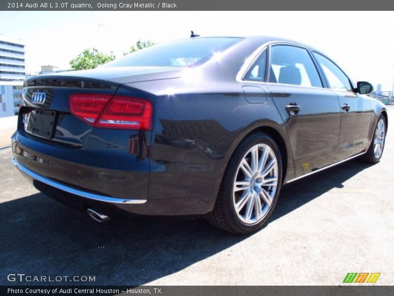Oolong Gray Metallic / Black 2014 Audi A8 L 3.0T quattro