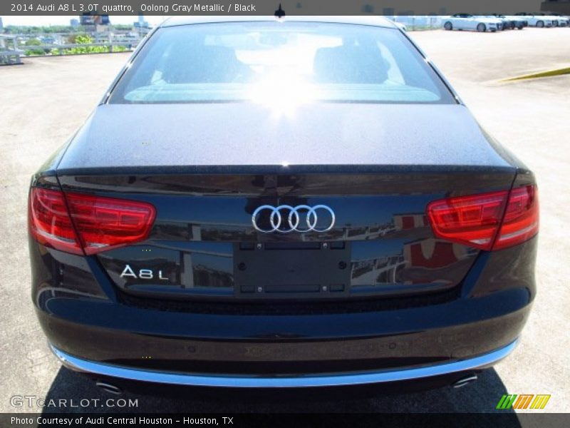 Oolong Gray Metallic / Black 2014 Audi A8 L 3.0T quattro