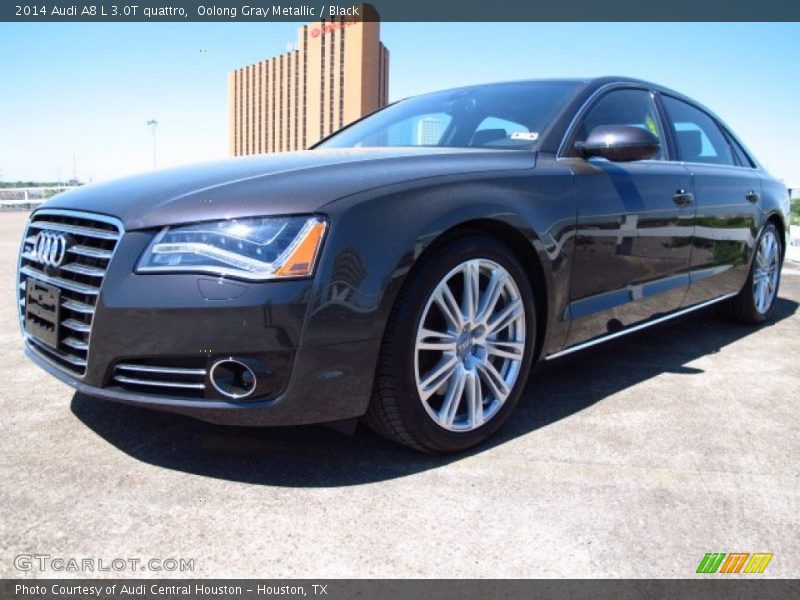 Oolong Gray Metallic / Black 2014 Audi A8 L 3.0T quattro