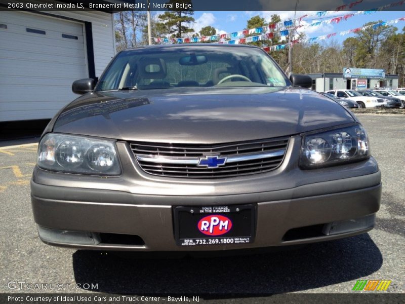 Bronzemist Metallic / Neutral Beige 2003 Chevrolet Impala LS