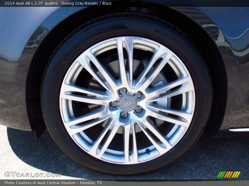 Oolong Gray Metallic / Black 2014 Audi A8 L 3.0T quattro
