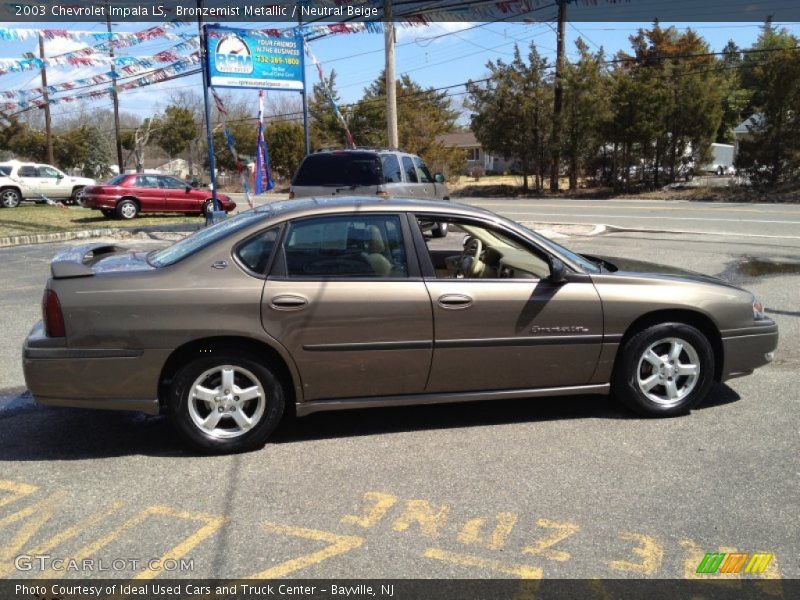 Bronzemist Metallic / Neutral Beige 2003 Chevrolet Impala LS