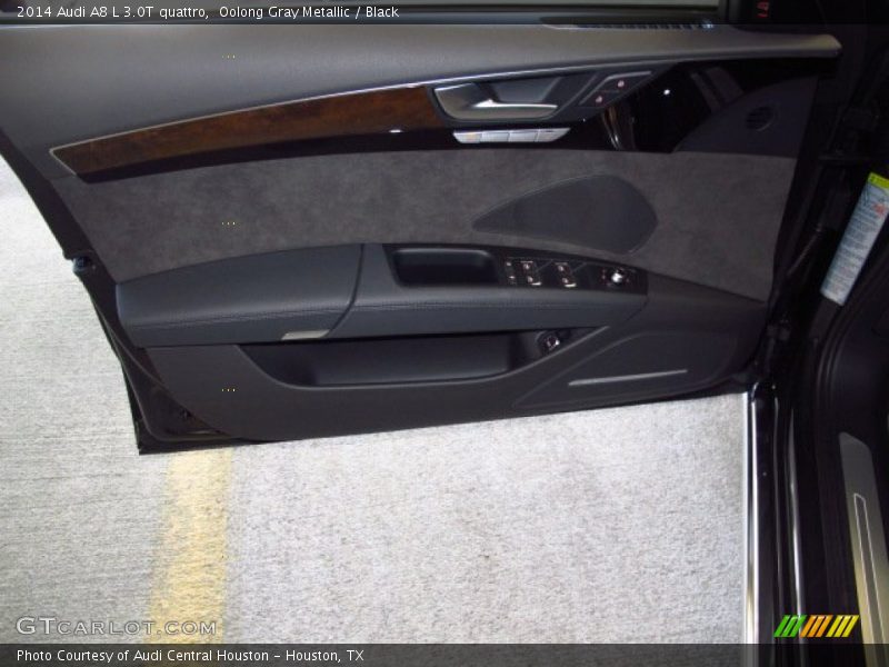 Oolong Gray Metallic / Black 2014 Audi A8 L 3.0T quattro