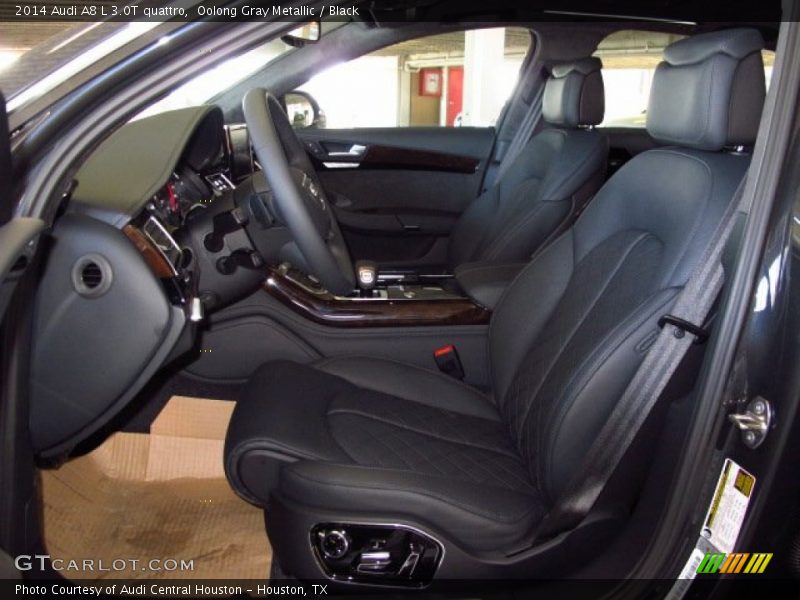 Oolong Gray Metallic / Black 2014 Audi A8 L 3.0T quattro