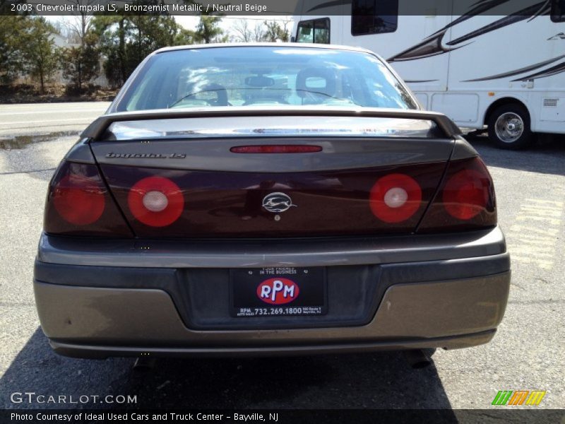 Bronzemist Metallic / Neutral Beige 2003 Chevrolet Impala LS