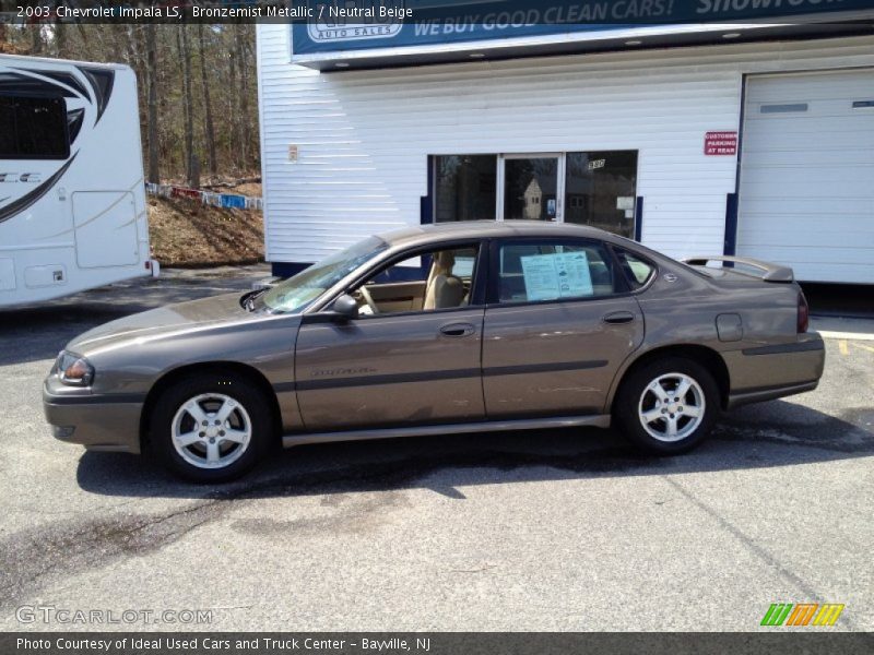 Bronzemist Metallic / Neutral Beige 2003 Chevrolet Impala LS