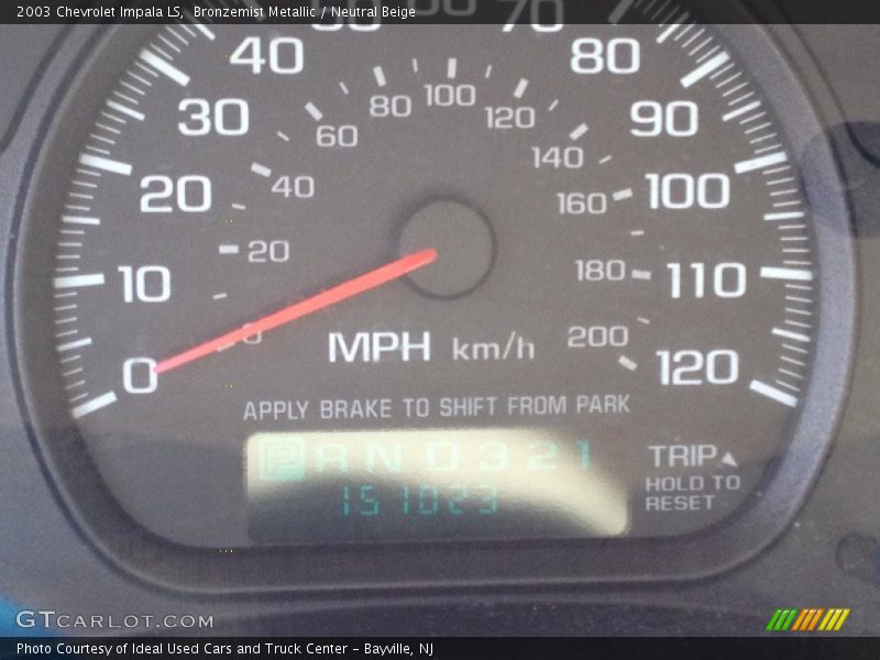 Bronzemist Metallic / Neutral Beige 2003 Chevrolet Impala LS