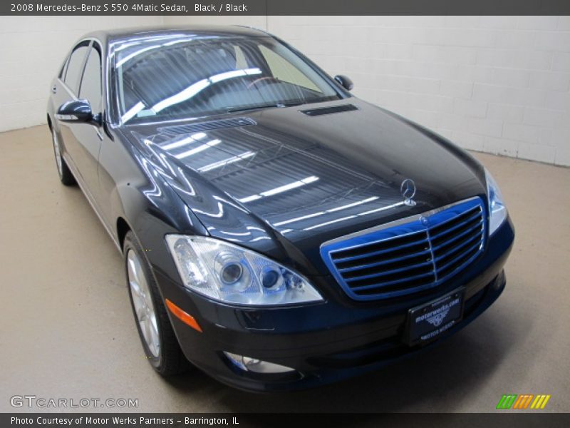 Black / Black 2008 Mercedes-Benz S 550 4Matic Sedan