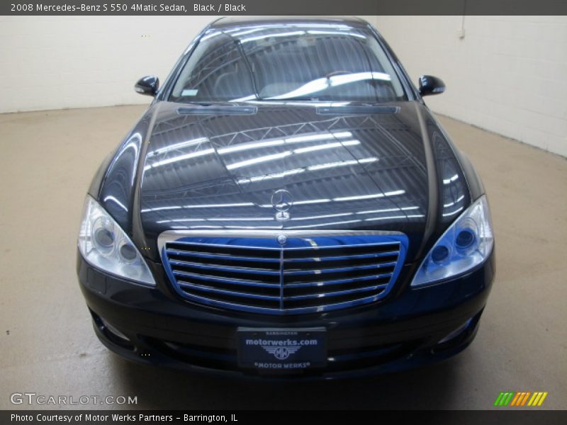 Black / Black 2008 Mercedes-Benz S 550 4Matic Sedan