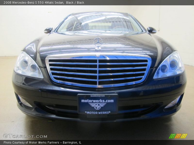 Black / Black 2008 Mercedes-Benz S 550 4Matic Sedan